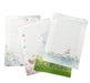 50 Pcs Writing Stationery Paper, Lined Writing Letter Paper Set, A4 Size, 10 Different Style - SHOP NO2CO2