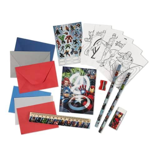 greenre Marvel Avengers Eco- Stationary Set, Personal Notebook with Envelope- Stationary Set for Boys and Girls 3,4,5,6+, Writing Notebook- Under Tree Planting Program - SHOP NO2CO2