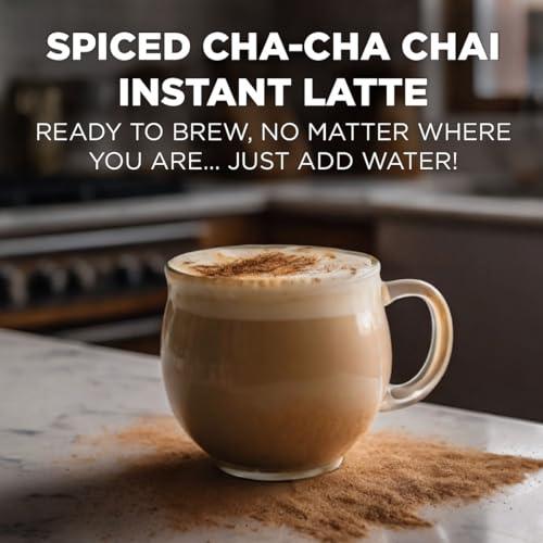 Maud's Spiced Chai Tea Latte Instant Sticks, 16ct. Solar Energy Produced Single Serve Spiced Chai Tea Latte Instant Travel Stick Packs, Instantly Hot or Iced Tea, 100% California Tea Blend - SHOP NO2CO2