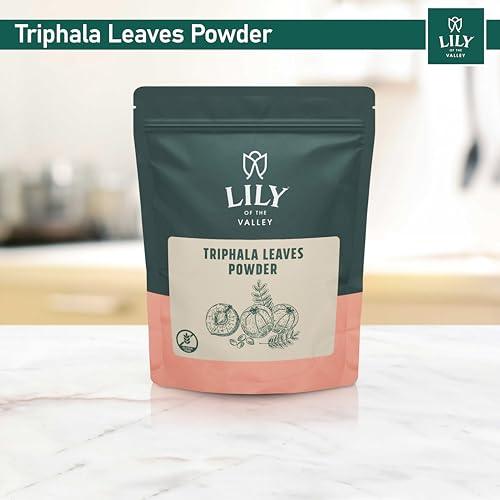 LILY OF THE VALLEY Triphala Powder - Mix of Amla, Haritaki & Bibhitaki - Sourced from India - Herbal Adaptogen Superfood - Vegan & Gluten-Free - Packed in Resealable Pouch (4oz, 113g) - SHOP NO2CO2