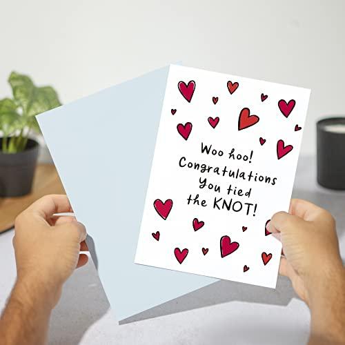 Huxters ‘Congratulations Wedding Day Card’ Wedding gifts A5 Wedding card - Wedding gifts for couple - Recyclable Paper with Envelope - Fun Greetings Card, FSC Certified and Sustainable… - SHOP NO2CO2