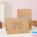 50 Pack Blank A7 Kraft Paper Cards and Envelopes, All Occasion 5x7 Note Cards for Invitations, Open When Letters - SHOP NO2CO2