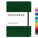 PAPERAGE Blank Journal Notebook, (Dark Green), 160 Pages, Medium 5.7 inches x 8 inches - 100 gsm Thick Paper, Hardcover - SHOP NO2CO2