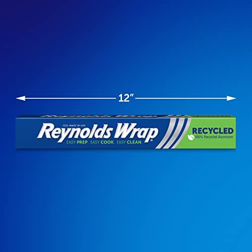 Reynolds Wrap Recycled Aluminum Foil, Recycled Foil Roll, Made From 100% Recycled Materials, With Secure Easy Open and Close Tab, 200 Sq. Ft. - SHOP NO2CO2