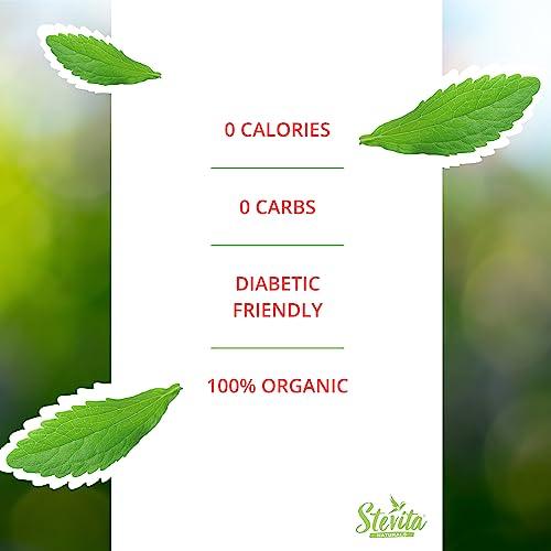 Stevita Organic Liquid Stevia - 1.35 oz, Pack of 3 - All-Natural Sweetener, Zero Calories - USDA Organic, Non-GMO, Vegan, Kosher, Keto, Paleo, Gluten Free - 600 Total Servings - SHOP NO2CO2