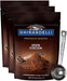 Ghirardelli Unsweetened Cocoa Powder Pouch 8 Ounce (Pack of 3) with Limited Edition Measuring Spoon - SHOP NO2CO2