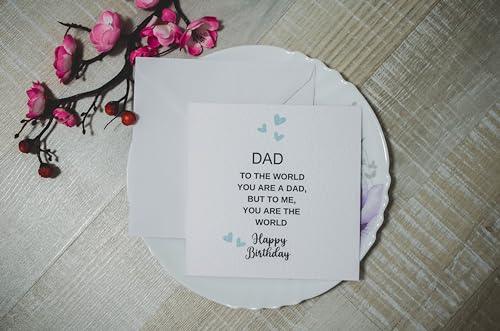 Happy Birthday To A Special Dad - Birthday Card For Dad - Dad Birthday Card - From Daughter - Dad Birthday Gift- From Son - Blank Inside and Envelope Included - SHOP NO2CO2