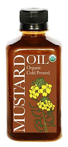 Daana Mustard Oil: CERTIFIED USDA ORGANIC, EXTRA VIRGIN, COLD PRESSED (12 oz) - SHOP NO2CO2