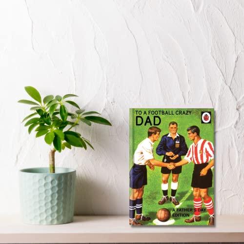 LADYBIRD Official Father's Day Card to Dad, Fathers Day Card for Dad, Father's Day Football Card, Sport Fathers Day Card, Fathers Day Card for Dad Football, Climate Pledge Friendly Card - SHOP NO2CO2