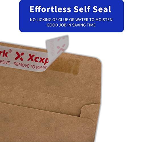 250 PCS #10 Brown Self Seal Kraft 4-1/8 x 9-1/2 inches Security Envelopes, Windowless Invisible Envelopes Super Strong Quick Seal Envelopes Security Tint Pattern Secure - SHOP NO2CO2