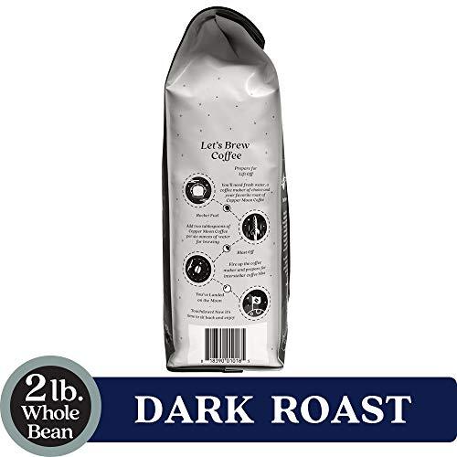 Copper Moon Dark Roast Whole Bean Coffee, Dark Sky Blend, 2 Lb - SHOP NO2CO2