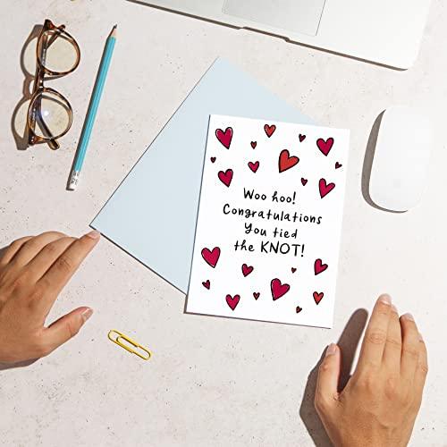 Huxters ‘Congratulations Wedding Day Card’ Wedding gifts A5 Wedding card - Wedding gifts for couple - Recyclable Paper with Envelope - Fun Greetings Card, FSC Certified and Sustainable… - SHOP NO2CO2