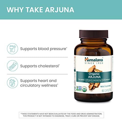 Himalaya Organic Arjuna, Blood Pressure Supplement for Cardiovascular Wellness and Heart Health, 700mg, 60 Count (Pack of 2) - SHOP NO2CO2