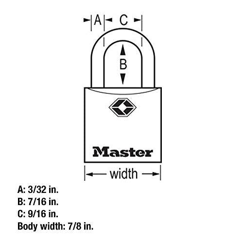 Master Lock TSA Luggage Locks with Key, TSA Approved for Backpacks, Bags and Luggage, 4 Pack, 4683Q, Brass - SHOP NO2CO2