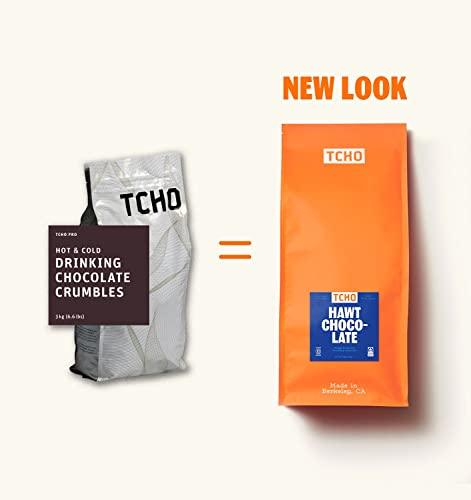 TCHO Hawt Chocolate Drinking Chocolate | 6.6lb | 100% Plant Based, Vegan Friendly, Kosher, Non-GMO, Non-Dairy, No Artificial Sweeteners, Fair Trade Certified - SHOP NO2CO2