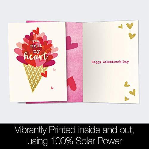 Tree-Free Greetings - Valentine's Day Greeting Cards - Artful Designs - 12 Cards + White Envelopes - Made in USA - 100% Recycled Paper - 4"x6" - Melt My Heart Valentine (FS54284) - SHOP NO2CO2