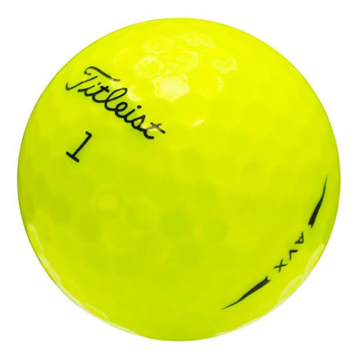 LostGolfBalls - Titleist AVX Yellow Golf Balls in Mint Condition, AAAAA Quality, Recycled Used Golf Balls, Yellow - SHOP NO2CO2