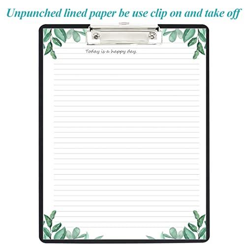 Stationery Lined Paper, Letter Size Unpunched Ruled Filler Paper, 100Sheets / 200Pages Loose-Leaf Line Paper, 100gsm White Paper, 8.5'' x 11'', Leaf - SHOP NO2CO2