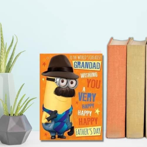 DESPICABLE ME Official Grandad Father's Day Card, Grandad Fathers Day Card, Fathers Day Card for Grandad, World’s Greatest Grandad Fathers Day Card, Climate Pledge Friendly Card - SHOP NO2CO2