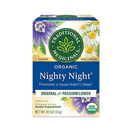 Traditional Medicinals Organic Fair Trade Certified Nighty Night Herbal Tea 16 Count (Pack of 6) - SHOP NO2CO2