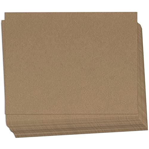 Hamilco Brown Kraft Cardstock Paper Cards 4x6 " Thick Blank Card Stock Heavy Weight 100 lb Cover - 100 Pack - SHOP NO2CO2