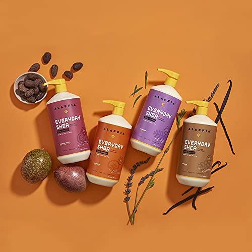 Alaffia EveryDay Shea Shampoo and Conditioner - Normal to Very Dry Hair, Gently Cleanses, Moisturizes, Restores and Protects Hair with Certified Fair Trade Unrefined Shea Butter, Unscented, 32 Oz Each - SHOP NO2CO2