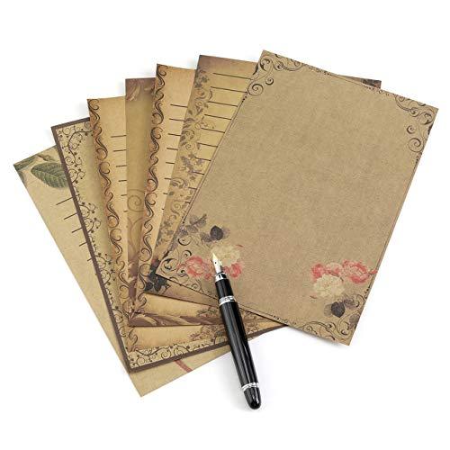 56 Sheet Stationery Paper, Yoption Old Fashioned Letter Writing Stationery Paper 7 Different Vintage Retro Style (Writing Stationery Paper Letter Set) - SHOP NO2CO2