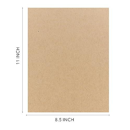 Kraft Cardstock Thick Paper 50 Sheets, 8.5" x 11" Heavyweight 92lb Cover Card Stock for Crafts and DIY Cards Making - SHOP NO2CO2