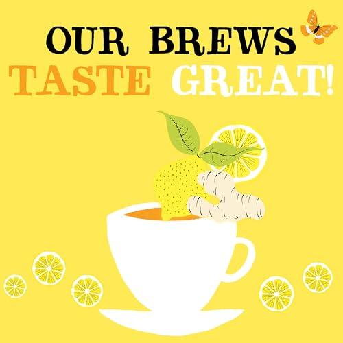 Clipper Tea, Lemon & Ginger, Organic Tea with Ginger Root and Lemongrass, Plant Based Herbal Tea, Caffeine-Free British Tea, 4 Pack, 200 Unbleached Tea Bags - SHOP NO2CO2