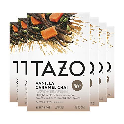 TAZO Chai, Vanilla, Caramel Tea Bags, 20 Count (Pack of 6) - SHOP NO2CO2