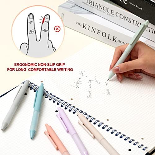 Linbsunne Ballpoint Pens Medium Point 1mm Black Pen with Super Soft Grip Ball Point Pen for Men Women Retractable Pens (6-pack) - SHOP NO2CO2