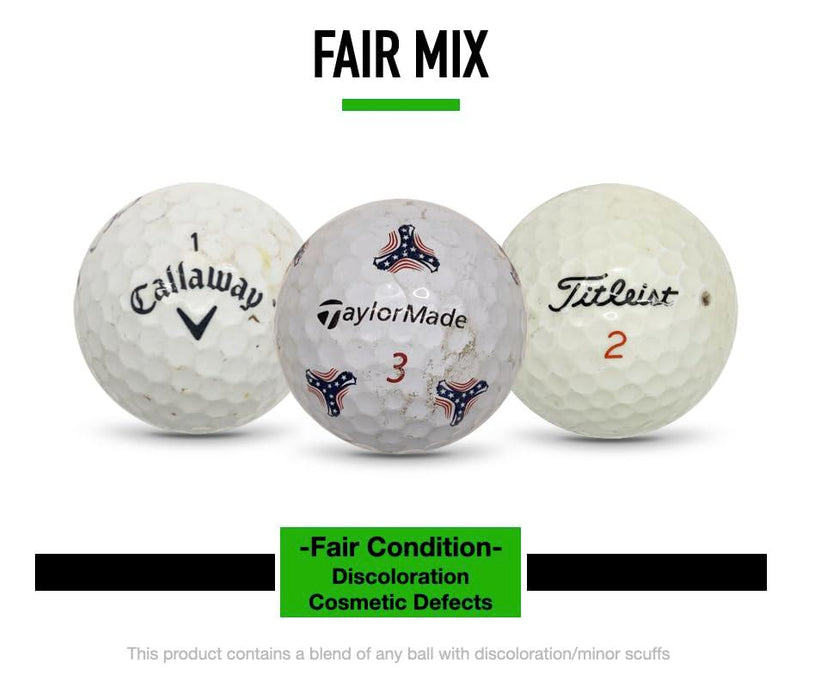 Balls - 48 Fair Condition Mix Used Golf Balls - Playable or Practice Golf Balls - Recycled Golf Balls for Men or Women - SHOP NO2CO2