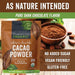 Viva Naturals Organic Cacao Powder, 1lb - Unsweetened Cacao Powder With Rich Dark Chocolate Flavor, Perfect for Baking & Smoothies, Non-GMO, Certified Vegan & Gluten-Free, 454 g - SHOP NO2CO2