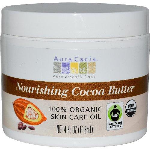 Aura Cacia Certified Organic Nourishing Cocoa Butter, Fair Trade Certified | 4 fl. oz. - SHOP NO2CO2