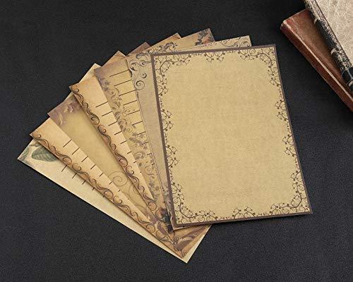 56 Sheet Stationery Paper, Yoption Old Fashioned Letter Writing Stationery Paper 7 Different Vintage Retro Style (Writing Stationery Paper Letter Set) - SHOP NO2CO2