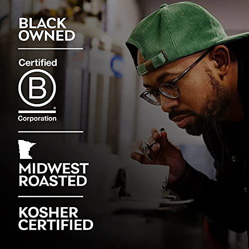 BLK & Bold Brighter Days Coffee | Light Roast | Fair Trade & Micro-Roasted | Certified Kosher | Black Owned Business | 100% Arabica | Whole Bean | 12 oz Bag - SHOP NO2CO2