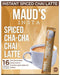 Maud's Spiced Chai Tea Latte Instant Sticks, 16ct. Solar Energy Produced Single Serve Spiced Chai Tea Latte Instant Travel Stick Packs, Instantly Hot or Iced Tea, 100% California Tea Blend - SHOP NO2CO2