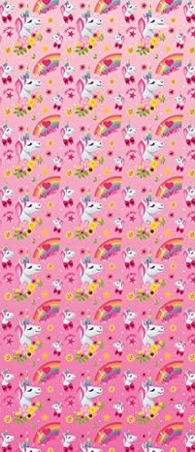 Emoji Joy Pixels Unicorn 4M Roll Wrap, 4M X 69CM, Wrapping Paper for Children's Presents, Climate Pledge Friendly Wrapping Paper, Recyclable Wrapping Paper, Officially Licensed Wrapping Paper - SHOP NO2CO2