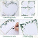 48 Sheets Paper Stationery Decorative Design Printer Paper Leaf Theme Greenery Border Design Writing Stationary Printing Paper 8.5 x 11 Inches for Office School Wedding Home Supplies (Eucalyptus) - SHOP NO2CO2