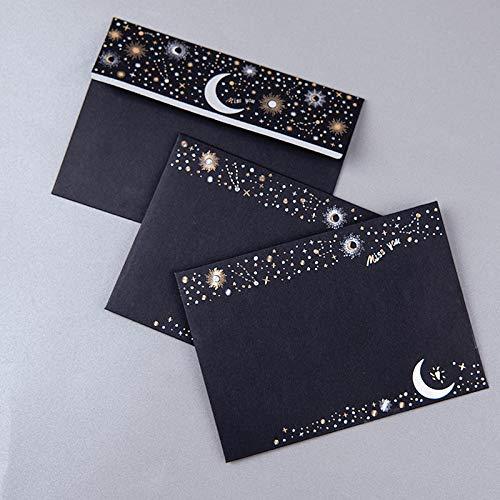 36pcs Starry sky letter writing stationary paper and envelopes set, literary love letter high-end bronzing invitation, creative small fresh Japanese-style Stationery Set Letter Writing Paper - SHOP NO2CO2