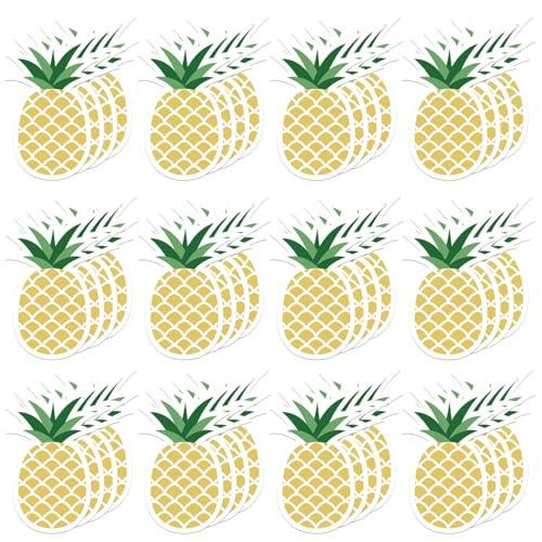 48 Pieces Pineapple Style Sticky Notes Self-Adhesive Summer Pineapple Design Note Pads Hawaii Pineapple Sticky Memo Notes for Reminder Stationery Studying School Office Home Supplies - SHOP NO2CO2