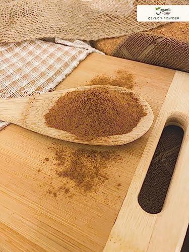 Organic Way True Ceylon Cinnamon Powder - Kosher & USDA Certified | Raw, Vegan, Non-GMO & Gluten Free | Tested for Heavy Metal and Purity | Resealable Bag | 100% Raw from Sri Lanka (1/2LBS / 8Oz) - SHOP NO2CO2