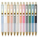 Linbsunne Ballpoint Pens Black Medium Point 1mm Pen with Super Soft Grip Ball Point Pen for Men Women Retractable Pens (gold-12 pcs) - SHOP NO2CO2