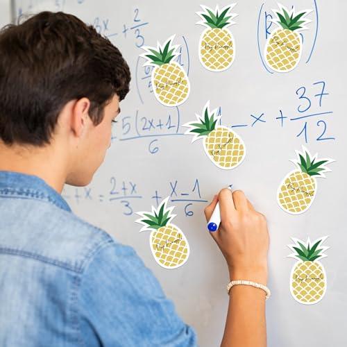 48 Pieces Pineapple Style Sticky Notes Self-Adhesive Summer Pineapple Design Note Pads Hawaii Pineapple Sticky Memo Notes for Reminder Stationery Studying School Office Home Supplies - SHOP NO2CO2