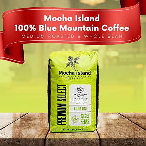 Mocha Island Blue Mountain Coffee (Blue Mountain Coffee Beans, 1lb) - SHOP NO2CO2