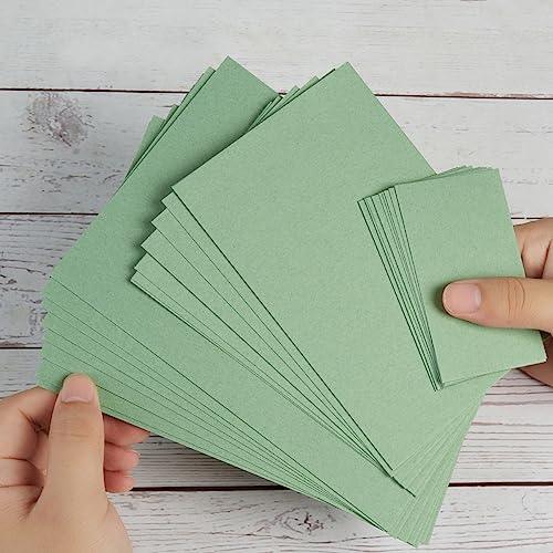 50 Sheets Blank Cardstock Paper 250 GSM Thick Heavy Cards Stock for DIY Art Projects, Card Making, Postcards, Greeting Cards, Birthday Party, Wedding Invitation (Sage-Green, 5x7 inches) - SHOP NO2CO2