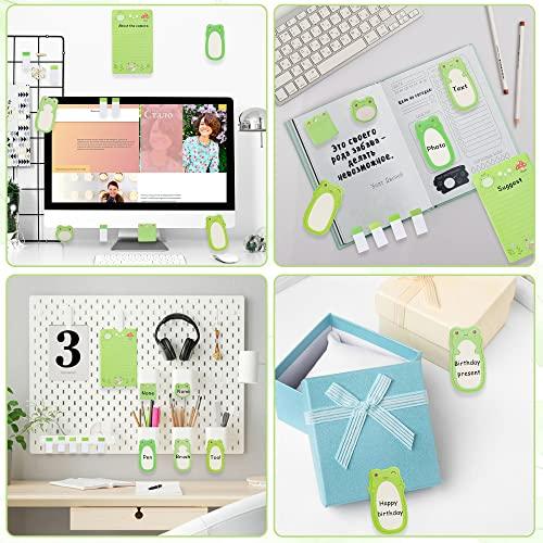 I Just Really Like Frogs Sticky Notes Set, 550 Sheets, Cute Cartoon Frogs Self-Stick Notes Pads Animal Divider Tabs Bundle Writing Memo Pads Page Marker School Office Supplies Small Gift - SHOP NO2CO2