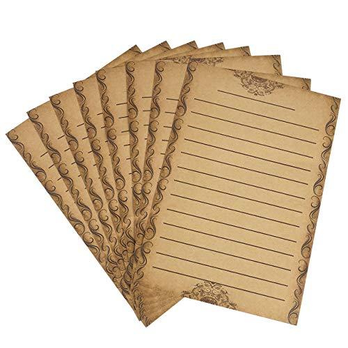 56 Sheet Stationery Paper, Yoption Old Fashioned Letter Writing Stationery Paper 7 Different Vintage Retro Style (Writing Stationery Paper Letter Set) - SHOP NO2CO2