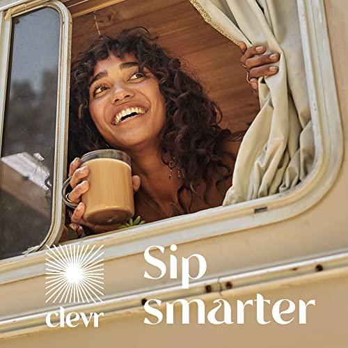 Clevr Blends Chai Tea Latte, Oat Milk Instant Latte Mix, Powder Latte Black Tea Organic Spices, Coconut Milk Superfood Creamer, SuperLatte with Adaptogens, Reishi Mushrooms, Lions Mane and Probiotics - SHOP NO2CO2