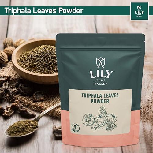 LILY OF THE VALLEY Triphala Powder - Mix of Amla, Haritaki & Bibhitaki - Sourced from India - Herbal Adaptogen Superfood - Vegan & Gluten-Free - Packed in Resealable Pouch (4oz, 113g) - SHOP NO2CO2